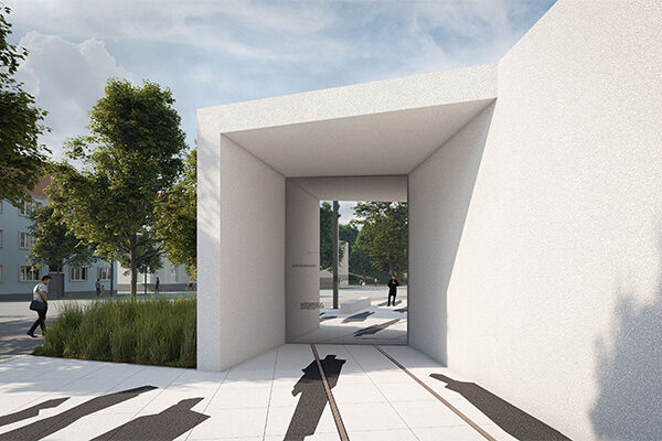 Architekturskizze des Gedenkortes &copy; Atelier Schmelzer
