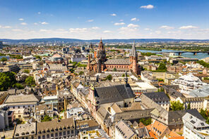 Luftaufnahme von Mainz &copy; mainzplus CITYMARKETING