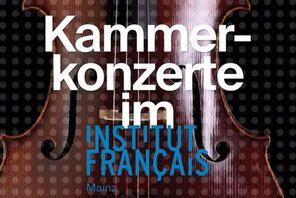 Ein Werbeplakat der Veranstaltung zeigt eine Violine. © Institut Francais