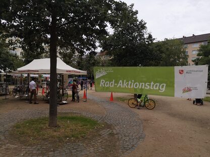 Radaktionstag auf dem Frauenlobplatz