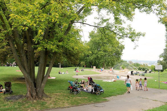Beliebter Treffpunkt: der Hartenberg-Park