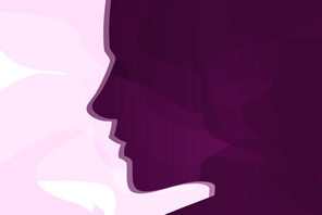 Die Silhouette eines Frauengesichts im Profil. &copy; Pixabay/Markéta Klimešová